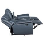 SLOANE 3-PIECE UPHOLSTERED RECLINING SOFA SET BLUE - Image 8