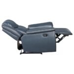 SLOANE 3-PIECE UPHOLSTERED RECLINING SOFA SET BLUE - Image 11
