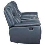 SLOANE UPHOLSTERED PADDED ARM RECLINING LOVESEAT BLUE - Image 5