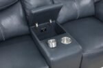 SLOANE UPHOLSTERED PADDED ARM RECLINING LOVESEAT BLUE - Image 7