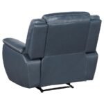 SLOANE UPHOLSTERED PADDED ARM RECLINER CHAIR BLUE - Image 5