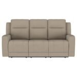 BRENTWOOD UPHOLSTERED MOTION RECLINING SOFA TAUPE - Image 3