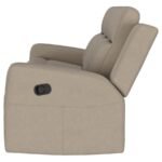 BRENTWOOD UPHOLSTERED MOTION RECLINING SOFA TAUPE - Image 5