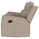 BRENTWOOD UPHOLSTERED MOTION RECLINING LOVESEAT TAUPE - Image 6