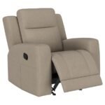 BRENTWOOD UPHOLSTERED RECLINER CHAIR TAUPE