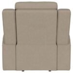 BRENTWOOD UPHOLSTERED RECLINER CHAIR TAUPE - Image 7