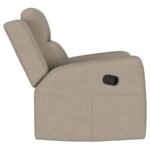 BRENTWOOD UPHOLSTERED RECLINER CHAIR TAUPE - Image 9