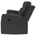 BRENTWOOD UPHOLSTERED MOTION RECLINING SOFA DARK CHARCOAL - Image 5