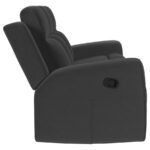 BRENTWOOD UPHOLSTERED MOTION RECLINING SOFA DARK CHARCOAL - Image 9