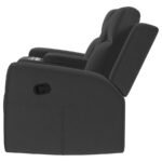 BRENTWOOD UPHOLSTERED RECLINING LOVESEAT DARK CHARCOAL - Image 5