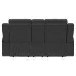 BRENTWOOD UPHOLSTERED RECLINING LOVESEAT DARK CHARCOAL - Image 7