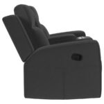 BRENTWOOD UPHOLSTERED RECLINING LOVESEAT DARK CHARCOAL - Image 9