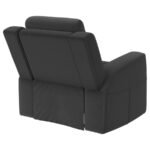 BRENTWOOD UPHOLSTERED RECLINER CHAIR DARK CHARCOAL - Image 7