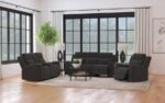 BRENTWOOD UPHOLSTERED RECLINER CHAIR DARK CHARCOAL - Image 12