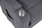 LOUIE CHENILLE UPHOLSTERED POWER LIFT MASSAGE CHAIR GREY - Image 11