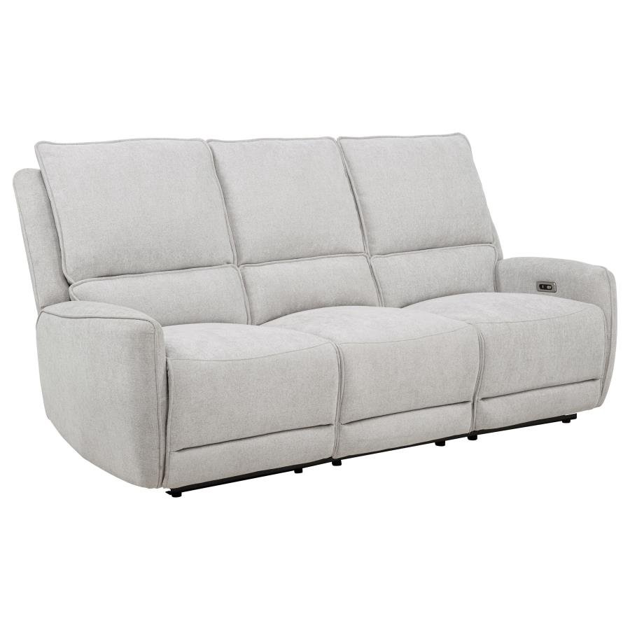 610521P_04x900.jpg SYLMAR CHENILLE UPHOLSTERED POWER RECLINING SOFA DOVE GREY - Image 1