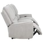 SYLMAR CHENILLE UPHOLSTERED POWER RECLINING SOFA DOVE GREY - Image 10