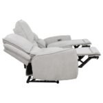 SYLMAR CHENILLE UPHOLSTERED POWER RECLINING SOFA DOVE GREY - Image 11