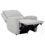SYLMAR CHENILLE UPHOLSTERED POWER RECLINER DOVE GREY - Image 4