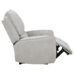 SYLMAR CHENILLE UPHOLSTERED POWER RECLINER DOVE GREY - Image 8