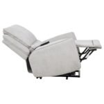 SYLMAR CHENILLE UPHOLSTERED DUAL POWER LIFT RECLINER DOVE GREY - Image 11