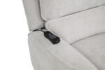 SYLMAR CHENILLE UPHOLSTERED DUAL POWER LIFT RECLINER DOVE GREY - Image 13