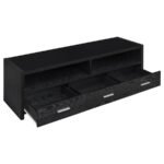 ALTON 3-DRAWER ENGINEERED WOOD 61-INCH TV STAND BLACK OAK - Image 3