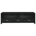 ALTON 3-DRAWER ENGINEERED WOOD 61-INCH TV STAND BLACK OAK - Image 4