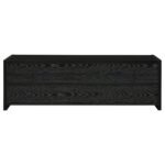 ALTON 3-DRAWER ENGINEERED WOOD 61-INCH TV STAND BLACK OAK - Image 7