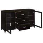 LEWES 2-DOOR ENGINEERED WOOD 60-INCH TV STAND CAPPUCCINO - Image 3