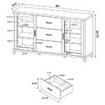 LEWES 2-DOOR ENGINEERED WOOD 60-INCH TV STAND CAPPUCCINO - Image 9
