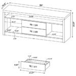 BURKE 2-DRAWER ENGINEERED WOOD 59-INCH TV STAND GREY DRIFTWOOD - Image 10