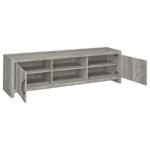 BURKE 2-DOOR ENGINEERED WOOD 71-INCH TV STAND GREY DRIFTWOOD - Image 3