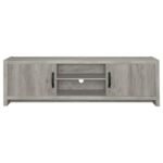 BURKE 2-DOOR ENGINEERED WOOD 71-INCH TV STAND GREY DRIFTWOOD - Image 4