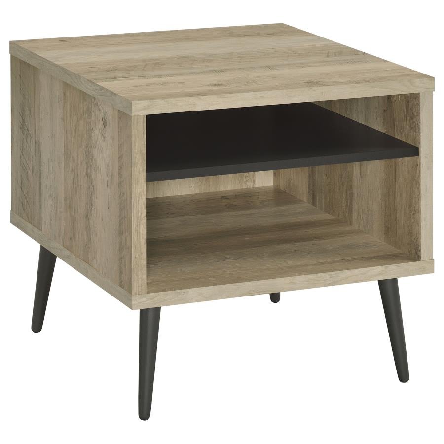 701037_02x900.jpg WELSH SQUARE ENGINEERED WOOD SIDE END TABLE DISTRESSED PINE - Image 1