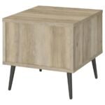 WELSH SQUARE ENGINEERED WOOD SIDE END TABLE DISTRESSED PINE - Image 8