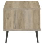 WELSH SQUARE ENGINEERED WOOD SIDE END TABLE DISTRESSED PINE - Image 9