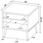 WELSH 2-PIECE COFFEE AND END TABLE SET DISTRESSED PINE - Image 16