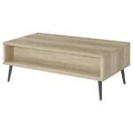 WELSH 1-DRAWER ENGINEERED WOOD COFFEE TABLE DISTRESSED PINE - Image 8