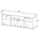 TABBY 4-DOOR ENGINEERED WOOD 60-INCH TV STAND MANGO - Image 12