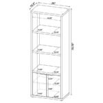 TABBY 3-SHELF ENGINEERED WOOD MEDIA TOWER MANGO - Image 8