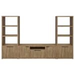 TABBY 3-SHELF ENGINEERED WOOD MEDIA TOWER MANGO - Image 9