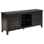 CONCORD 2-DOOR 60-INCH TV STAND CONSOLE DISTRESSED JAVA