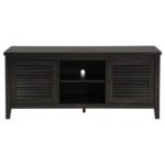 CONCORD 2-DOOR 60-INCH TV STAND CONSOLE DISTRESSED JAVA - Image 3