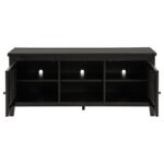 CONCORD 2-DOOR 60-INCH TV STAND CONSOLE DISTRESSED JAVA - Image 4