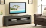 ELKTON 2-DRAWER ENGINEERED WOOD 59-INCH TV STAND WEATHERED GREY - Image 2