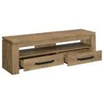 ELKTON 2-DRAWER ENGINEERED WOOD 59-INCH TV STAND MANGO - Image 3