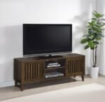 SEDONA 2-DOOR ENGINEERED WOOD 60-INCH TV STAND DARK PINE - Image 2