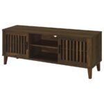 SEDONA 2-DOOR ENGINEERED WOOD 60-INCH TV STAND DARK PINE - Image 5