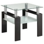 DYER 2-PIECE RECTANGULAR COFFEE AND END TABLE SET BLACK - Image 3